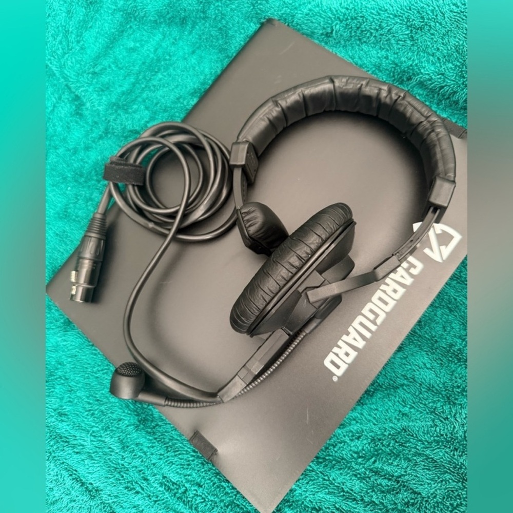 Riedel Pro Black Media Headset / Media Headphones with Microphone | $350 For 2!